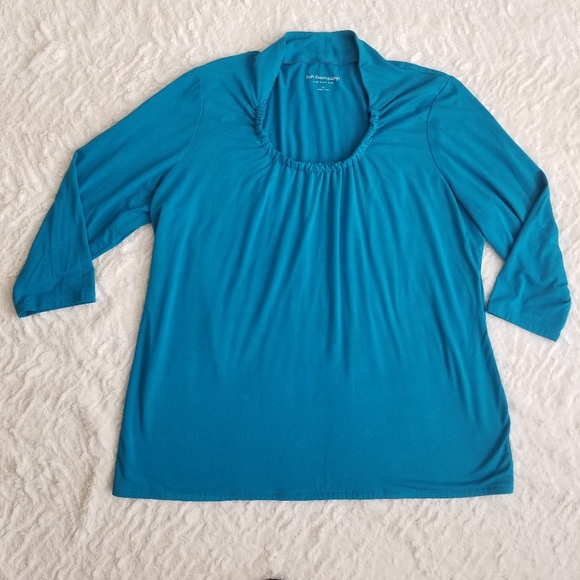 Soft Surroundings Roundneck 3/4 Sleeve Shirt 3X - Picture 5 of 10
